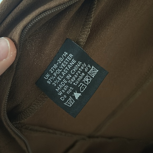 Hell Bunny Vixen Dress in Brown White Black Sz S White is Drab Trashy Diva - Picture 13 of 13